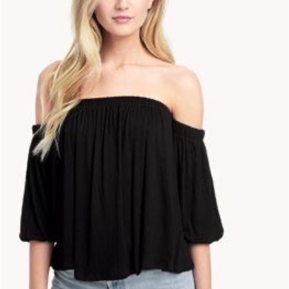 Black Off Shoulder Top